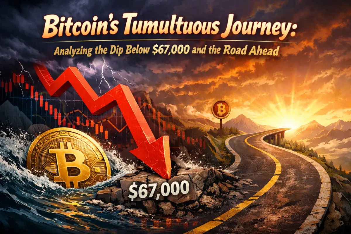 Bitcoin’s Tumultuous Journey: Analyzing the Dip Below $67,000 and the Road Ahead