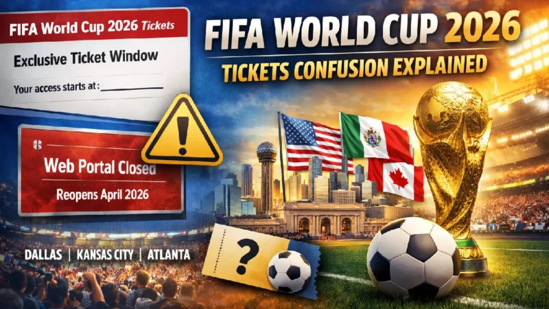 FIFA World Cup 2026 Tickets Confusion