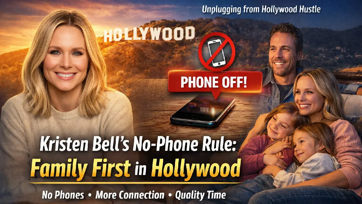 Kristen Bell’s No-Phone Rule: Why the Hollywood Star Treats Family Time as Non-Negotiable