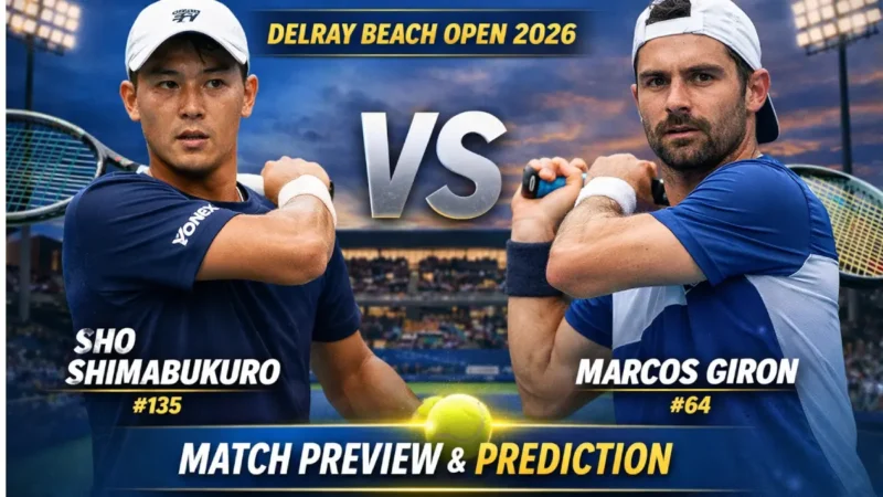 Shimabukuro vs. Marcos Giron Prediction – Delray Beach Open 2026