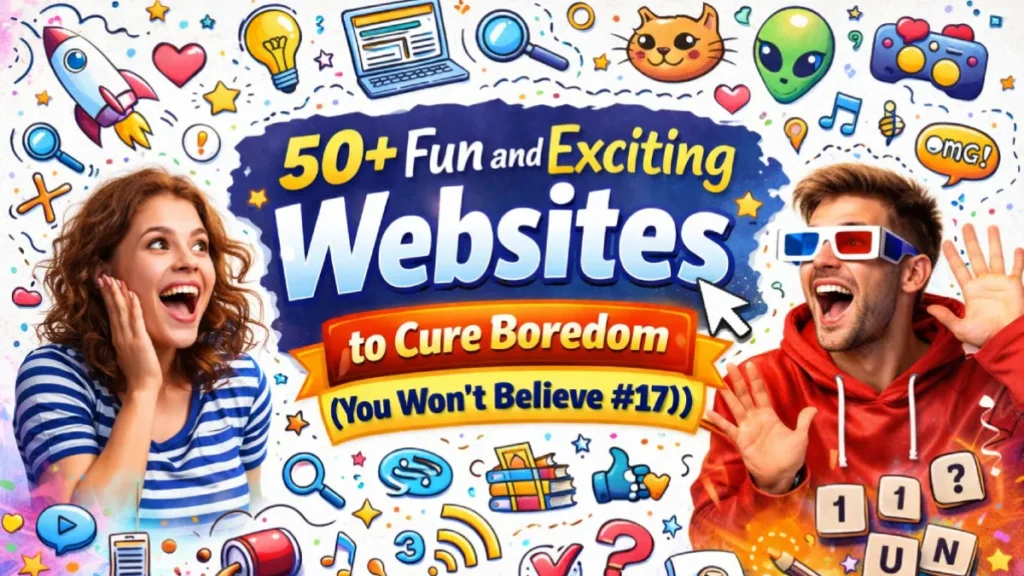 50 Fun and Exciting Websites to Cure Boredom