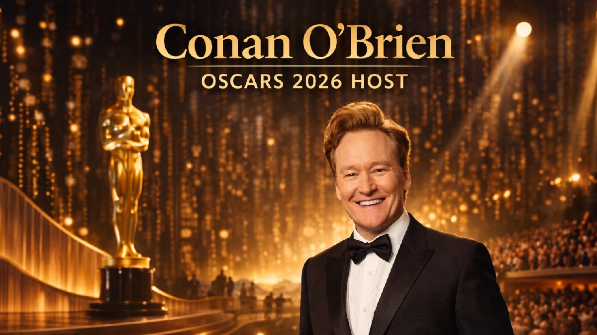Conan O’Brien Returns to Host the Oscars in 2026