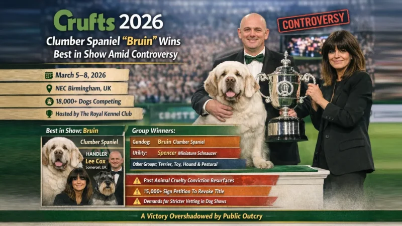 Crufts 2026: Clumber Spaniel Bruin Wins Best in Show Amid Controversy
