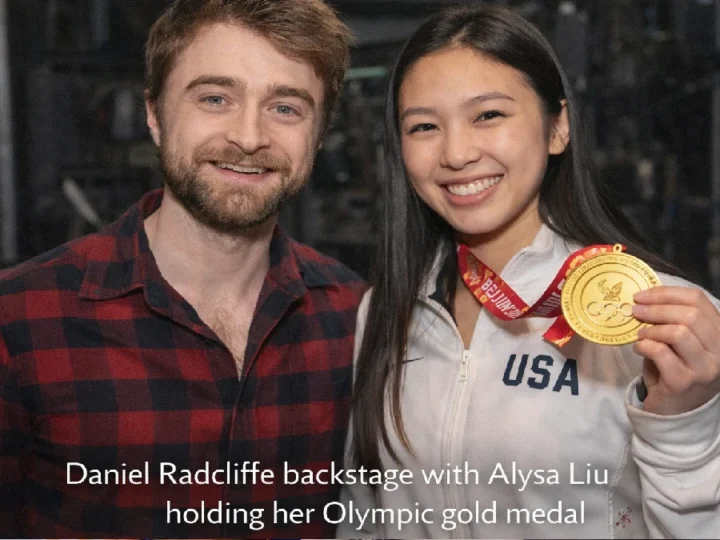 Daniel Radcliffe Meets Olympic Champion, Talks Fitness & Work