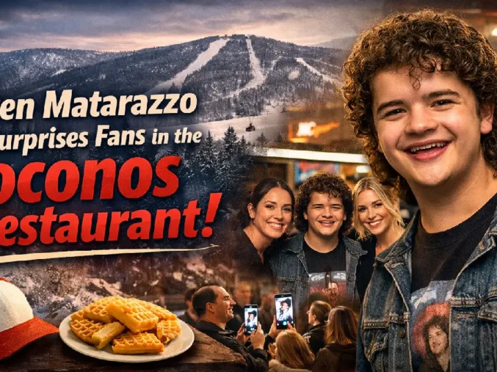 Gaten Matarazzo Surprises Fans During Casual Lunch in the Poconos