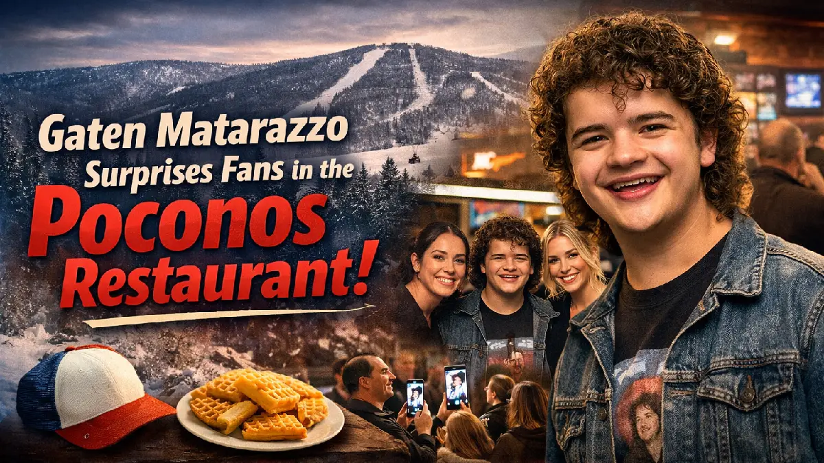 Gaten Matarazzo Surprises Fans During Casual Lunch in the Poconos