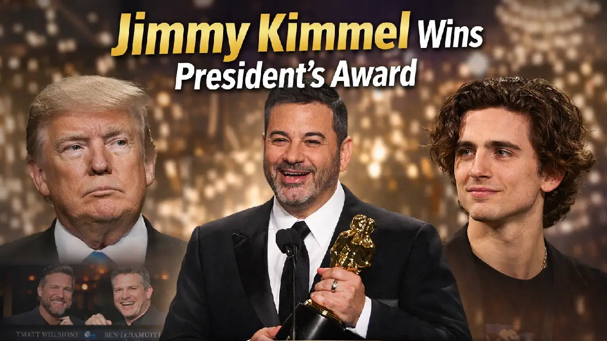 Jimmy Kimmel Wins President’s Award — The Night He Turned Controversy Into Comedy