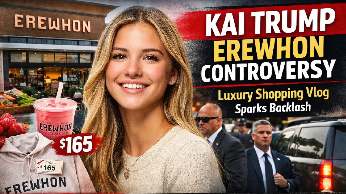 Kai Trump Erewhon Controversy: Why the Luxury Shopping Vlog Sparked Backlash