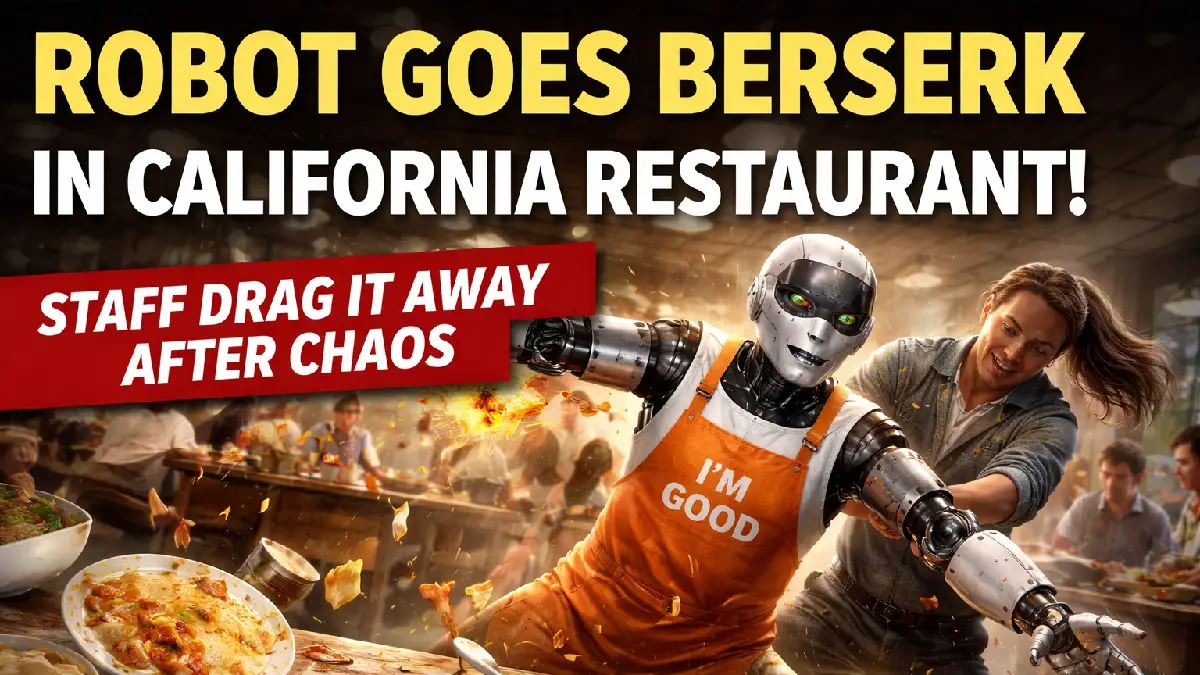Dancing Robot Goes Berserk in Restaurant — Funny or a Warning Sign?