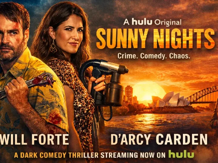 Sunny Nights Review: Will Forte and D’Arcy Carden Lead a Wild Crime Comedy on Hulu