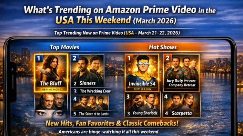 What’s Trending on Amazon Prime Video in the USA This Weekend (March 2026)