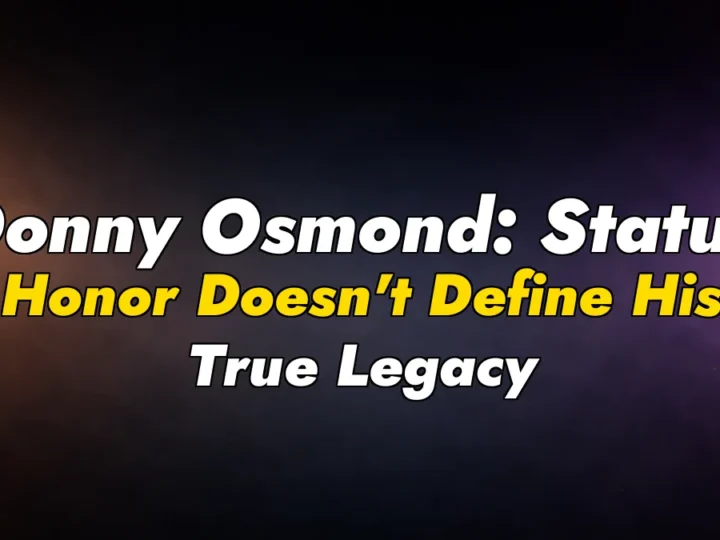 Donny Osmond: Statue Honor Doesn’t Define His True Legacy