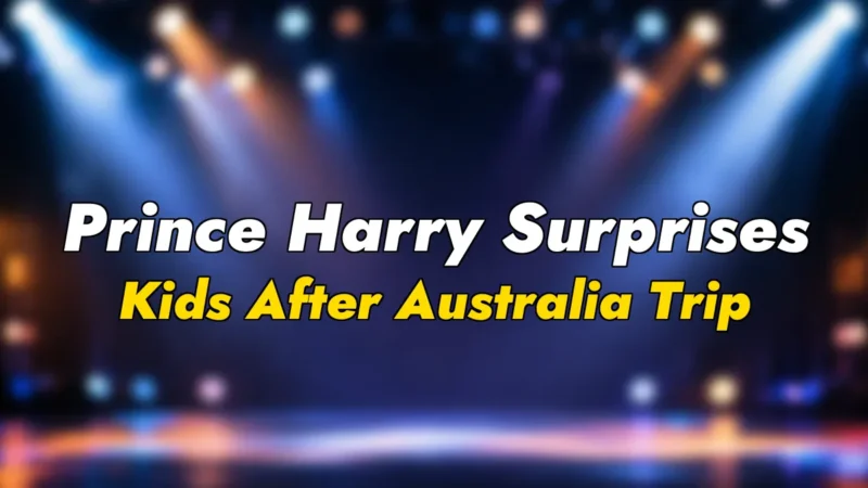 Prince Harry Surprises Kids After Australia Trip