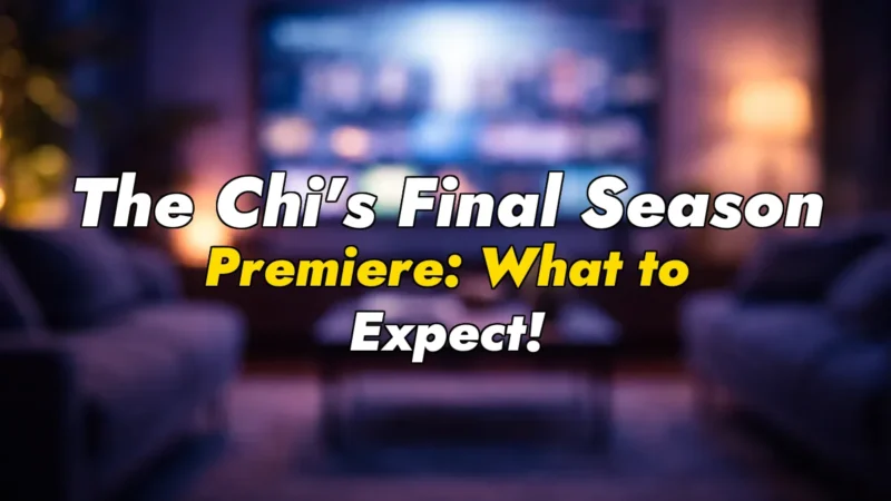 The Chi’s Final Season Premiere: What to Expect!