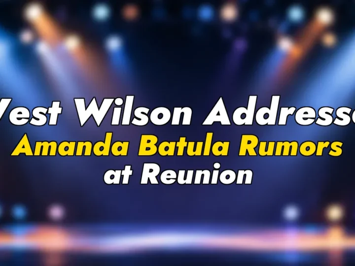 West Wilson Addresses Amanda Batula Rumors at Reunion