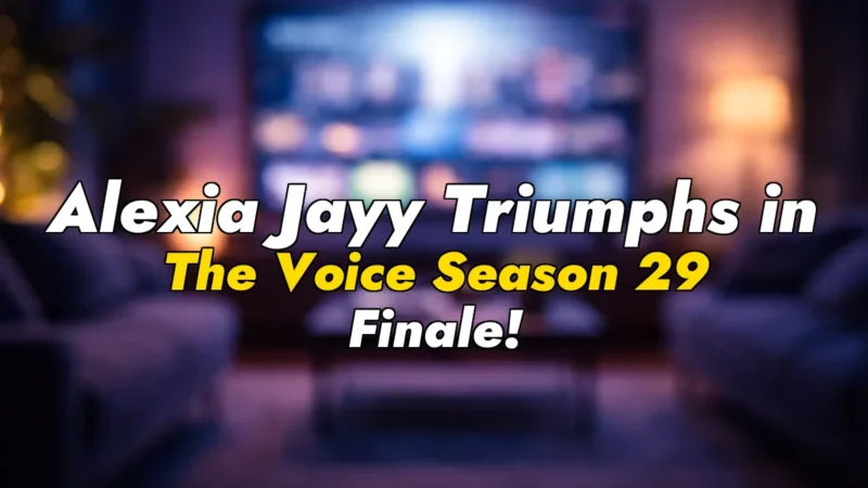 Alexia Jayy Triumphs in The Voice Season 29 Finale!