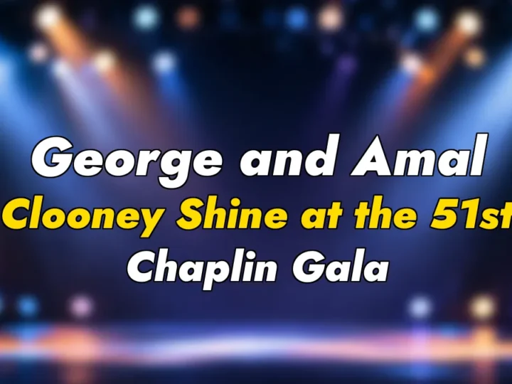 George and Amal Clooney Shine at the 51st Chaplin Gala