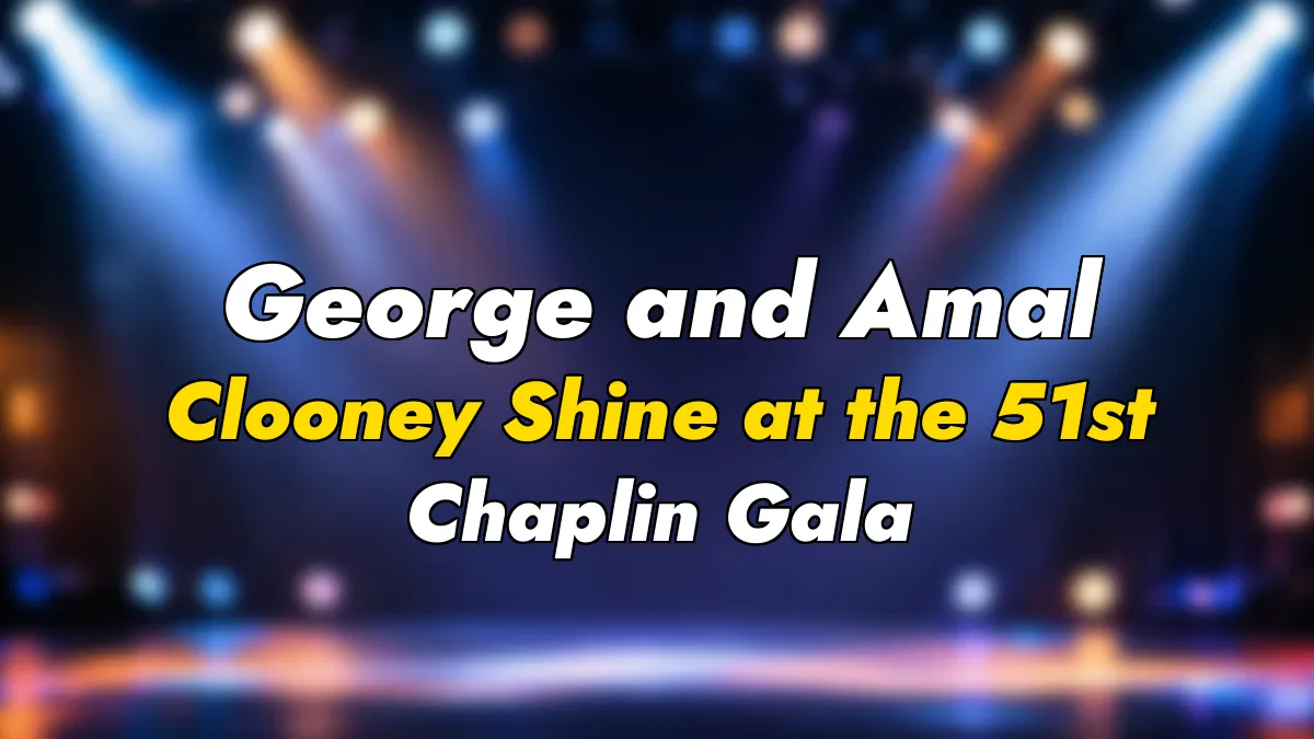 George and Amal Clooney Shine at the 51st Chaplin Gala