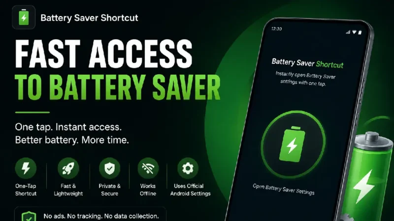 Battery Saver Shortcut – Fastest Way to Access Battery Saver on Android