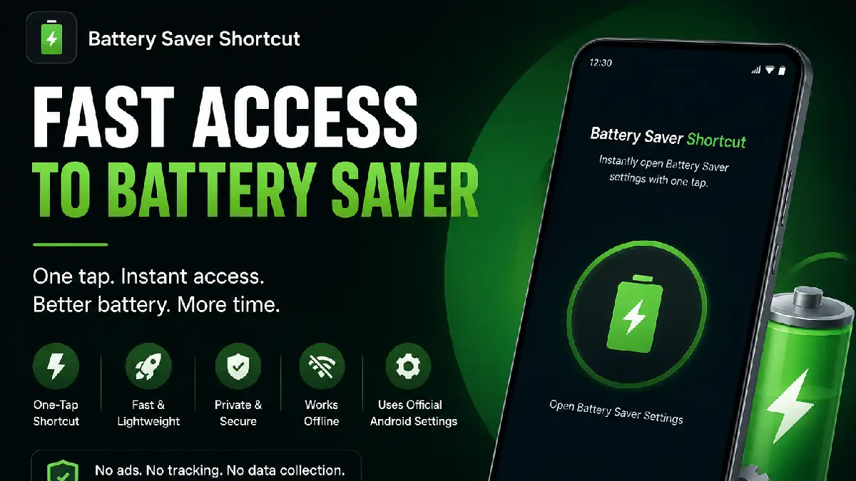 Battery Saver Shortcut – Fastest Way to Access Battery Saver on Android