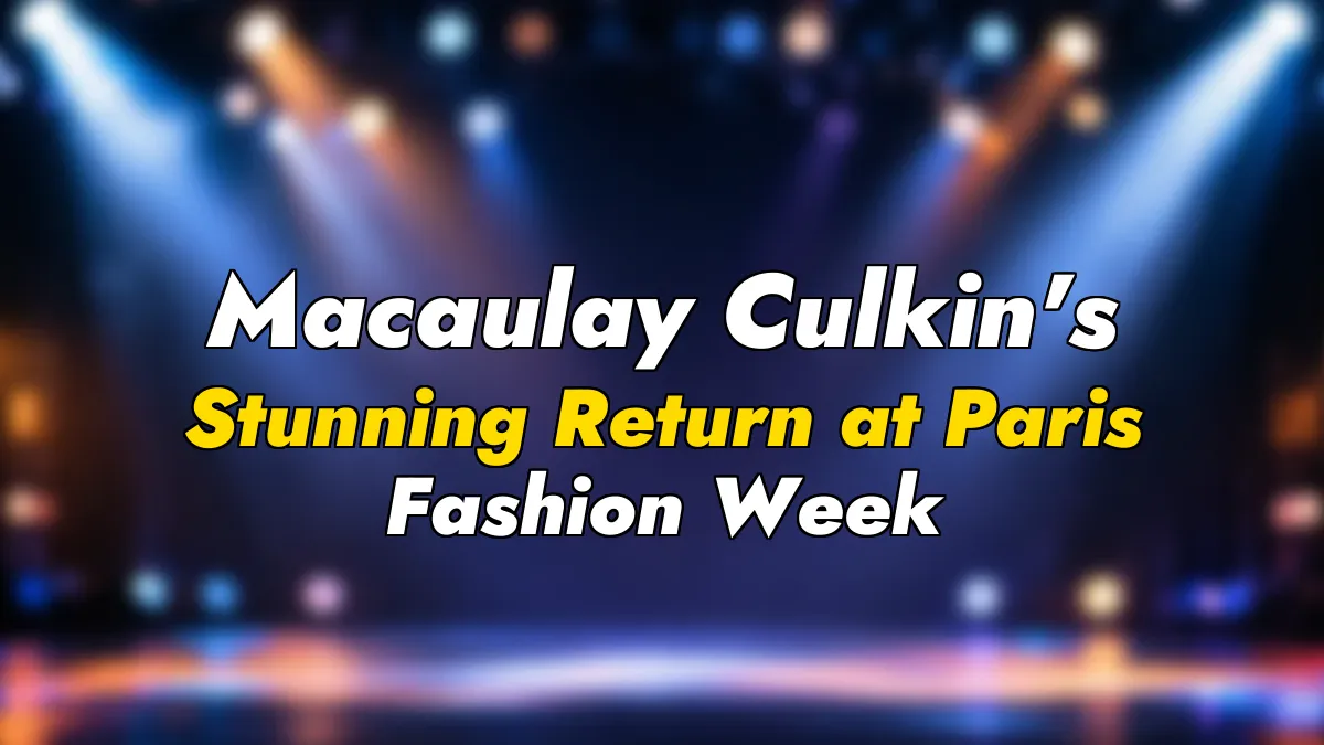 Macaulay Culkin’s Stunning Return at Paris Fashion Week