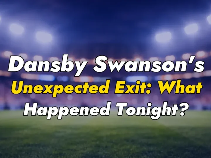 Dansby Swanson’s Unexpected Exit: What Happened Tonight?