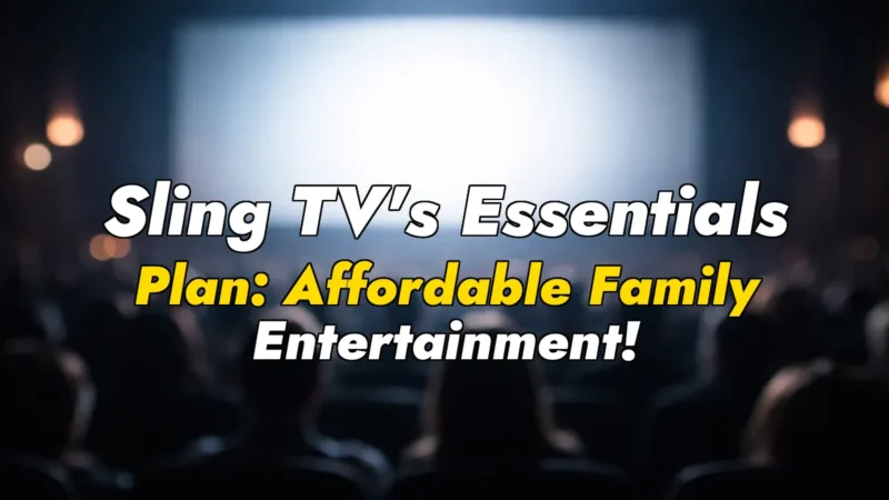 Sling TV’s Essentials Plan: Affordable Family Entertainment!