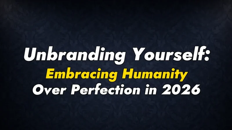 Unbranding Yourself: Embracing Humanity Over Perfection in 2026
