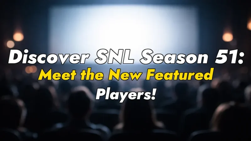 Discover SNL Season 51: Meet the New Featured Players!