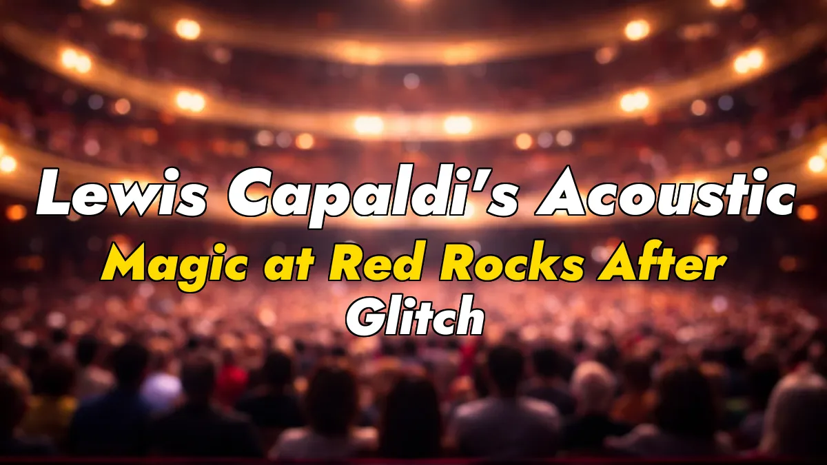 Lewis Capaldi’s Acoustic Magic at Red Rocks After Glitch