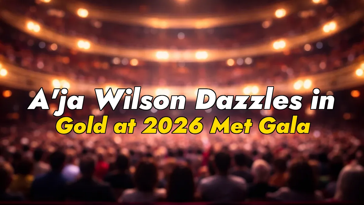 A’ja Wilson Dazzles in Gold at 2026 Met Gala