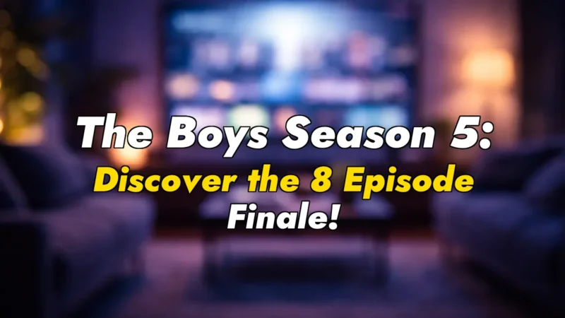 The Boys Season 5: Discover the 8 Episode Finale!