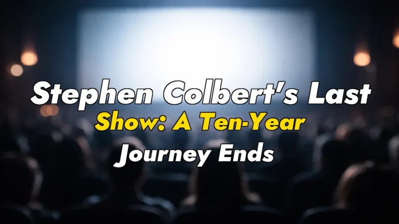 Stephen Colbert’s Last Show: A Ten-Year Journey Ends