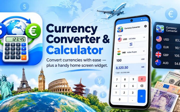 Currency Converter App with Widget: Convert Foreign Currency in Seconds
