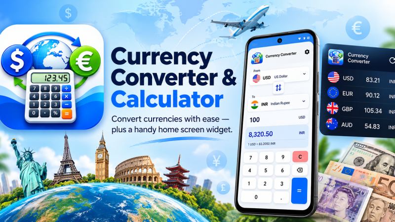 Currency Converter App with Widget: Convert Foreign Currency in Seconds